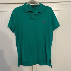 Polo by Ralph Lauren Men's Teal Polo Shirt